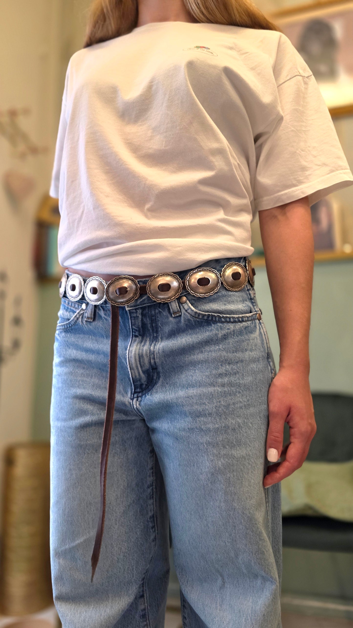 Cinturino CHAMAELEON con concho - Navajo concho belt