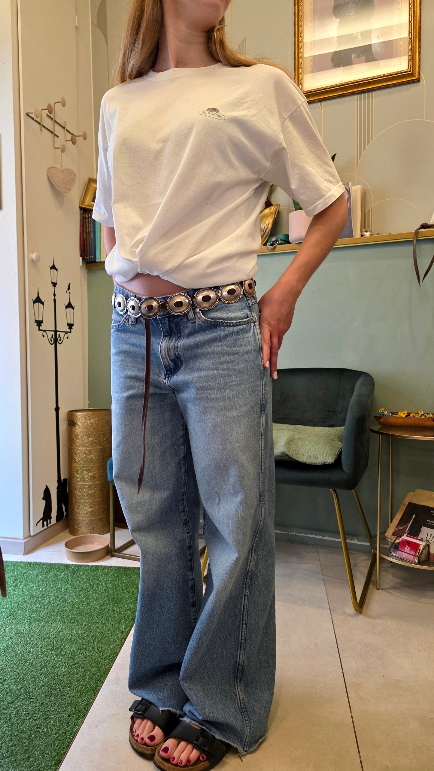 Cinturino CHAMAELEON con concho - Navajo concho belt