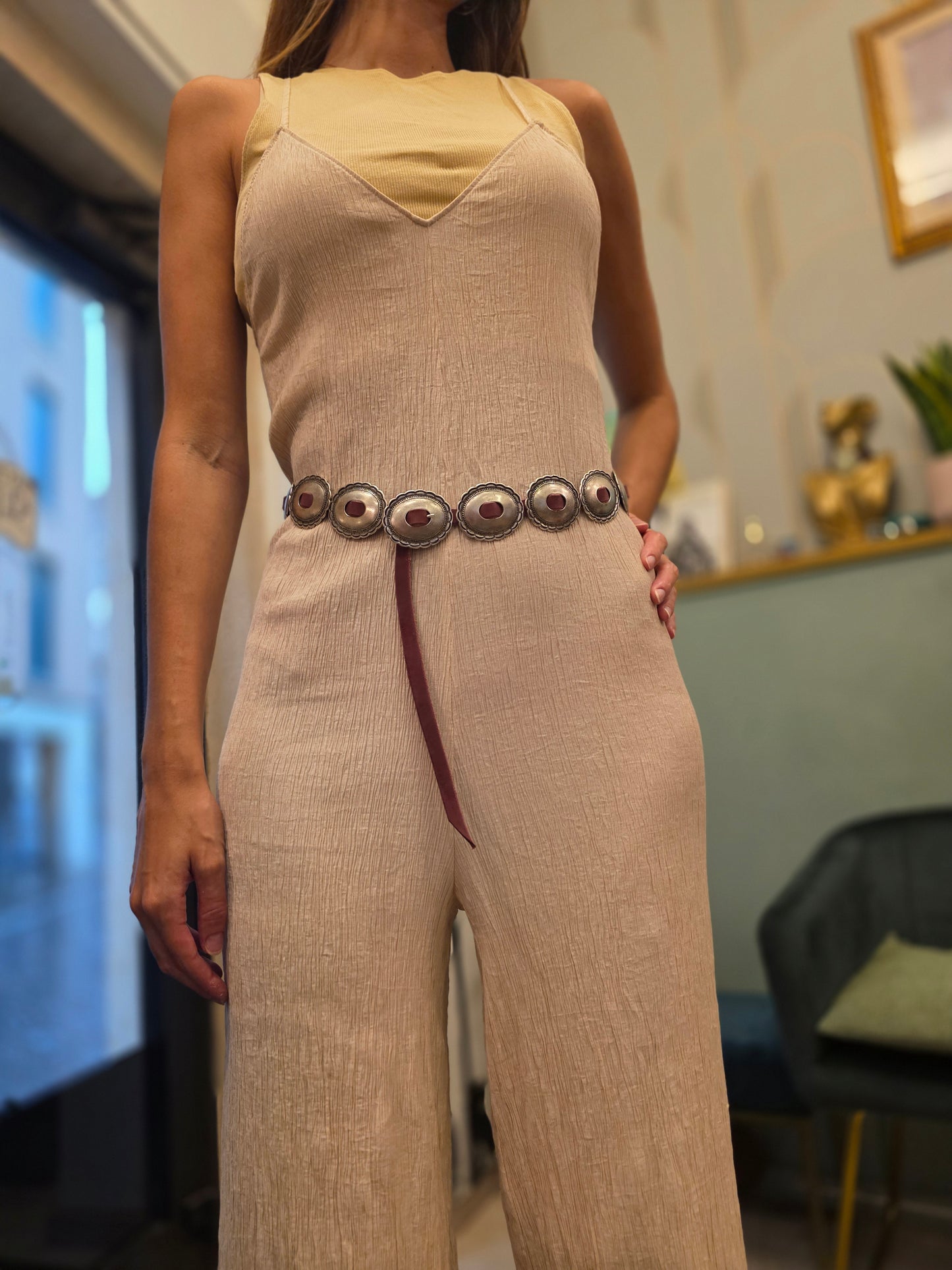 Cinturino CHAMAELEON con concho - Navajo concho belt