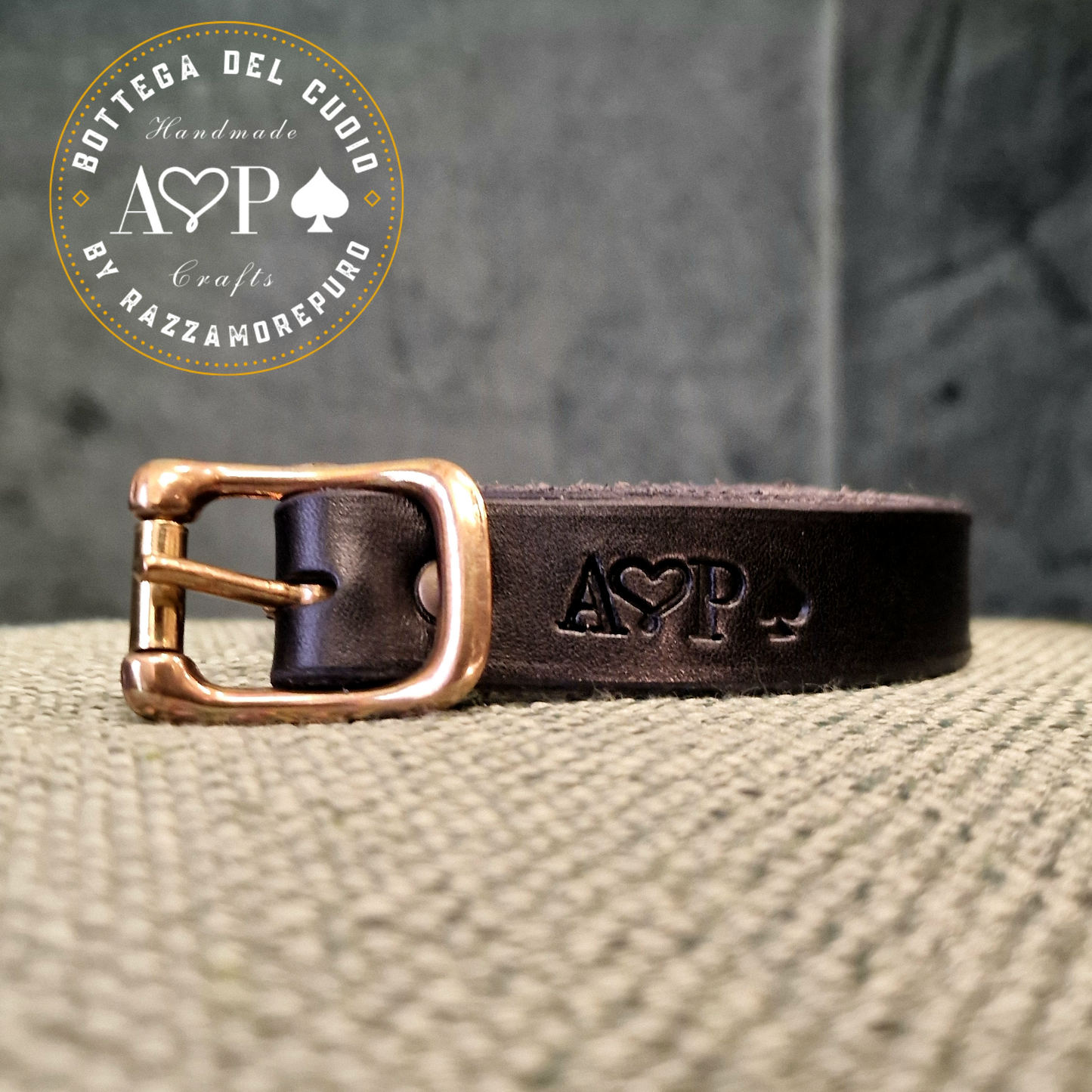 Cinturino Boote da 2cm con fibbia in ottone