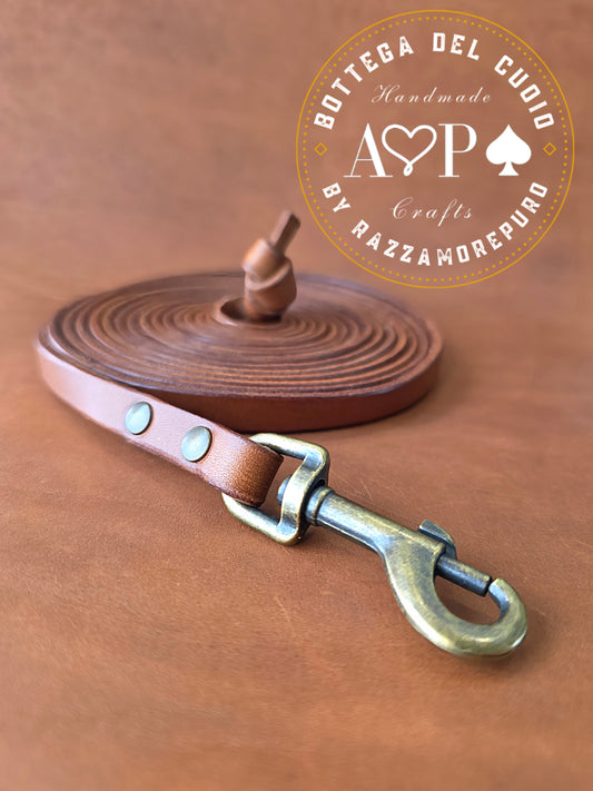 Laisse en cuir pour petits chiens