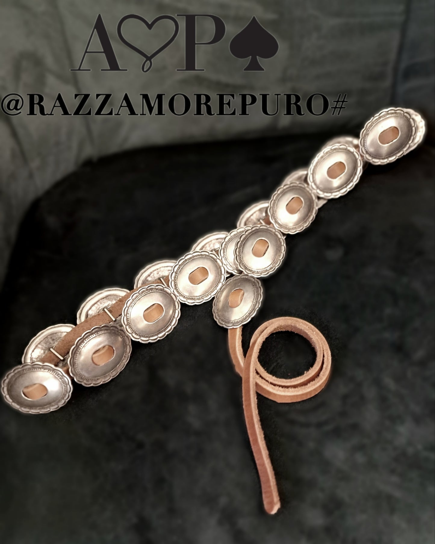 Cintura concho CHAMAELEON - Navajo concho belt
