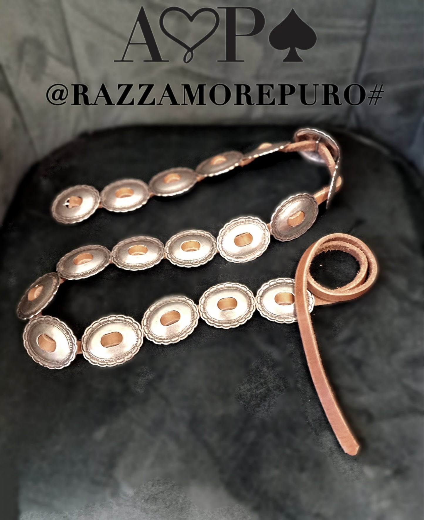 Cintura concho CHAMAELEON - Navajo concho belt
