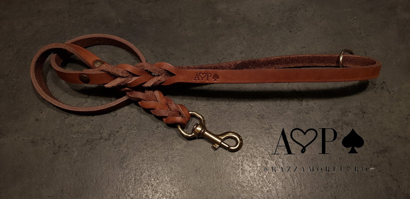 Guinzaglio TAURUS in cuoio per cani di taglia MAXI