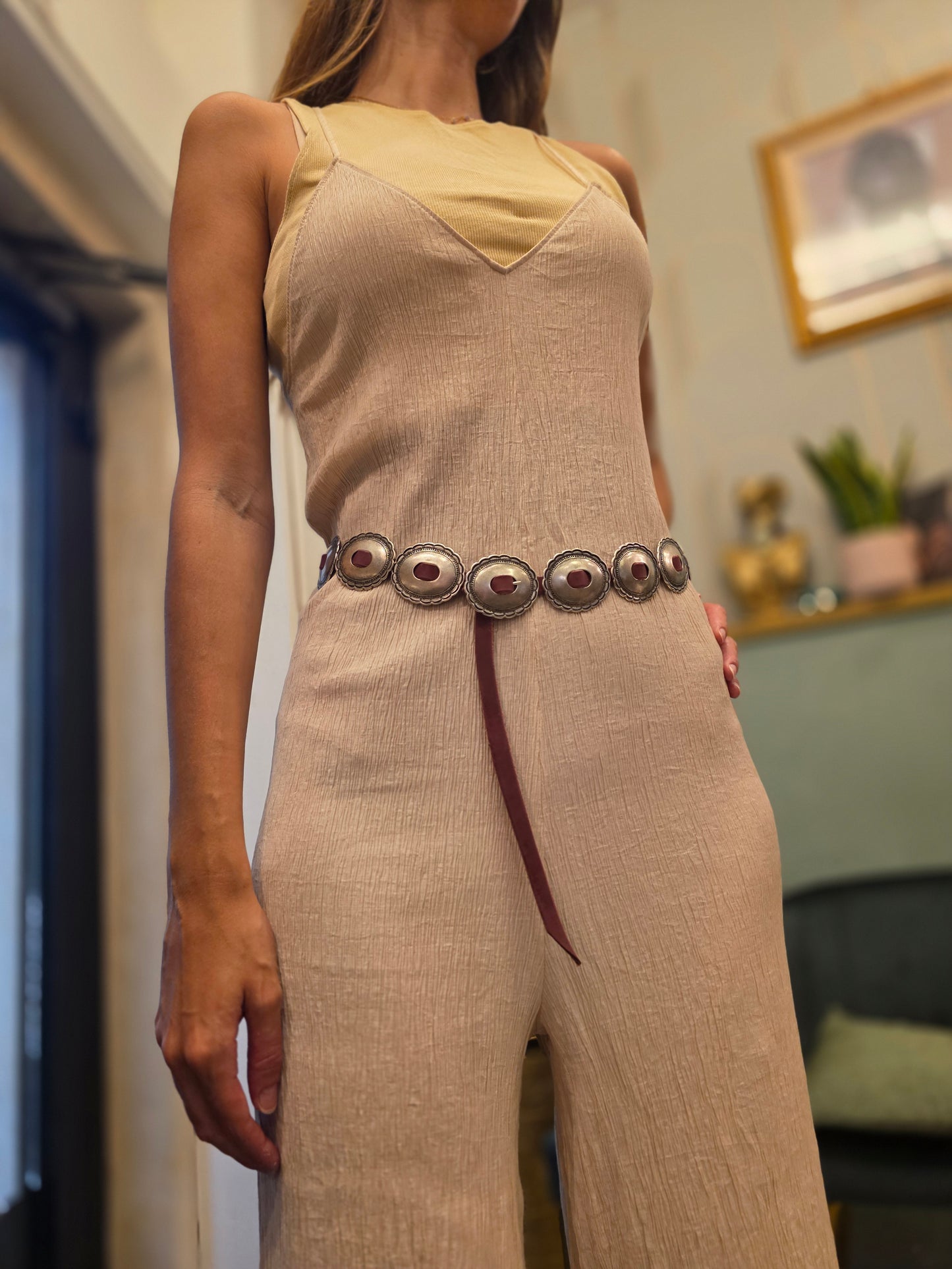Cinturino CHAMAELEON con concho - Navajo concho belt