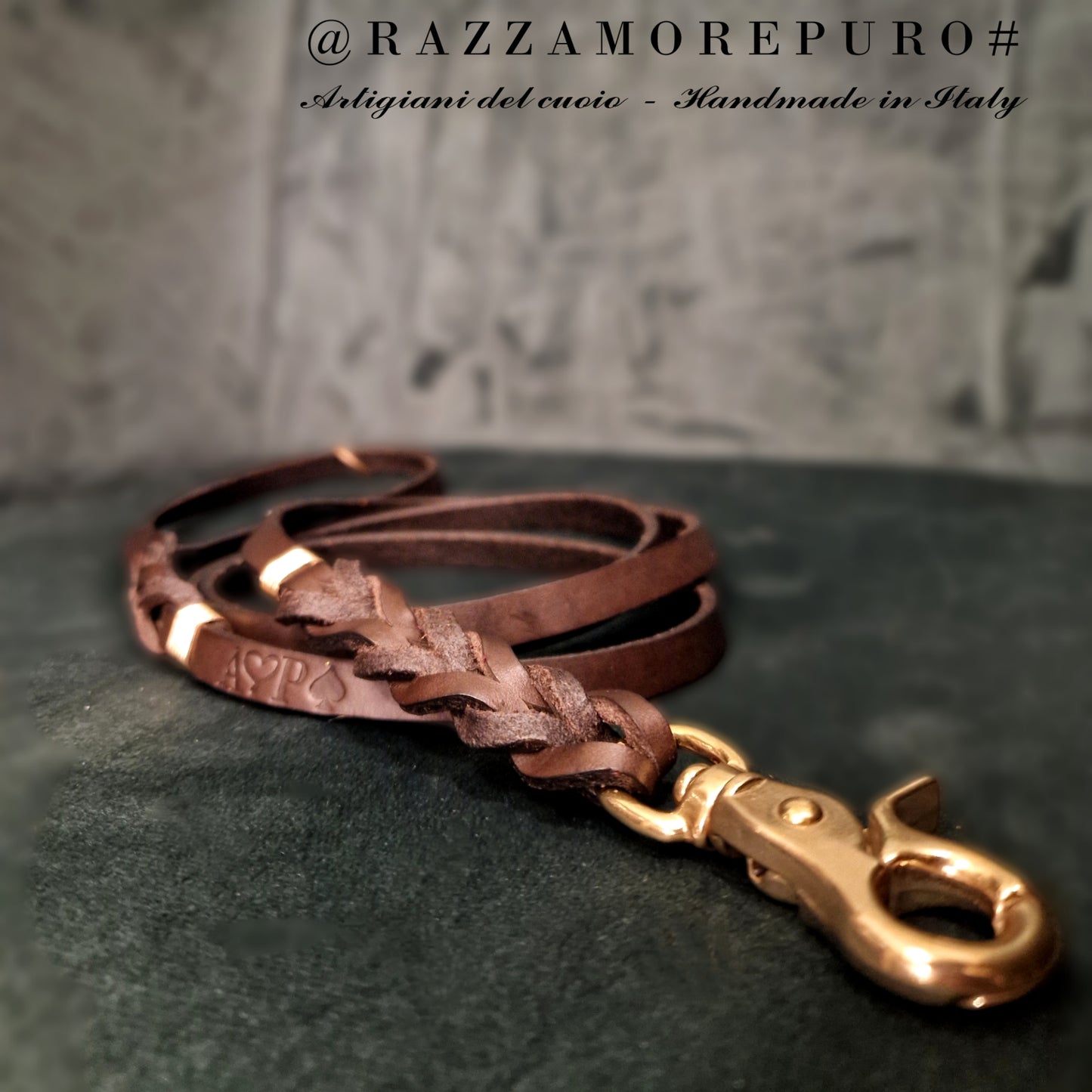 Leather leash for small dogs