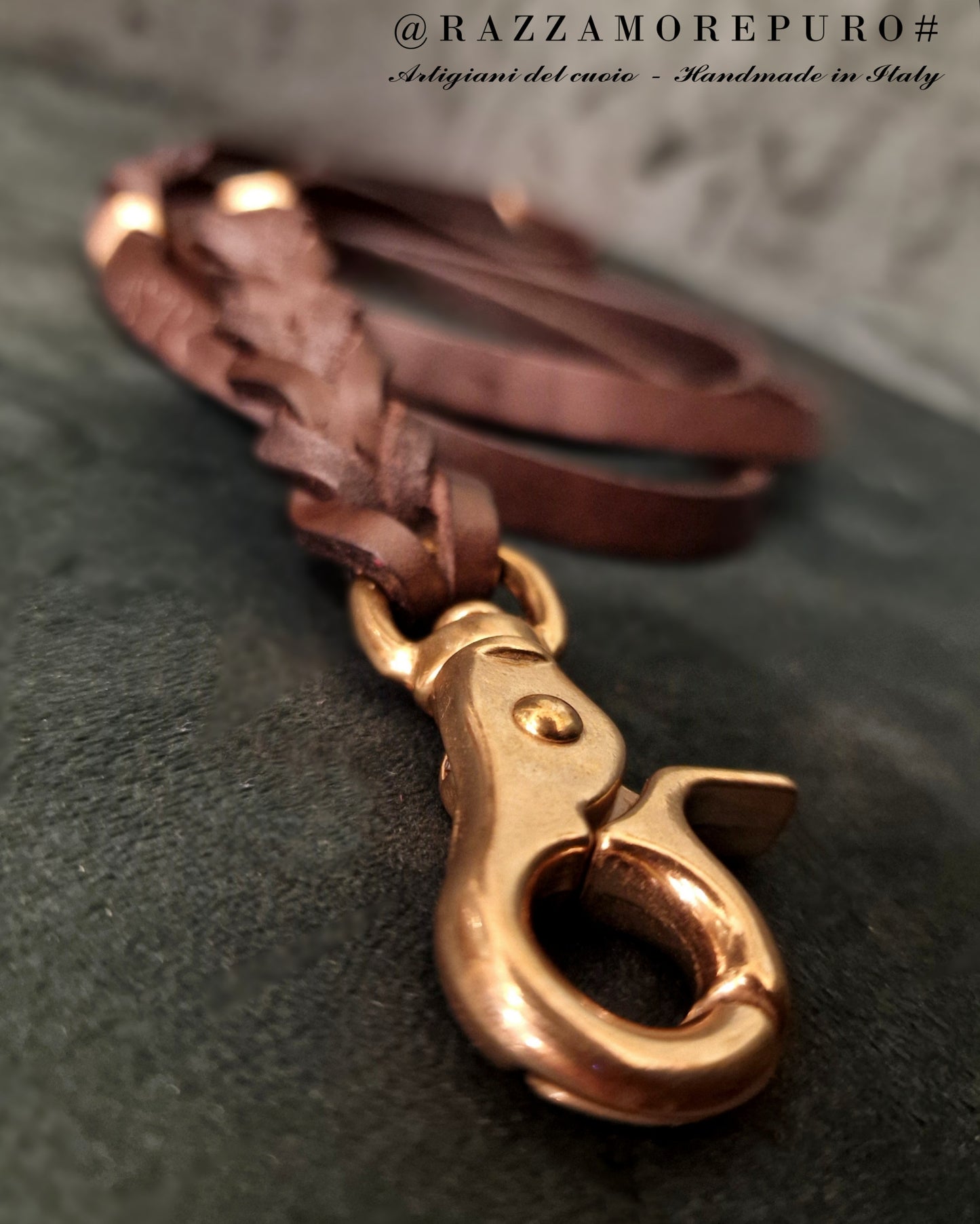 Leather leash for small dogs