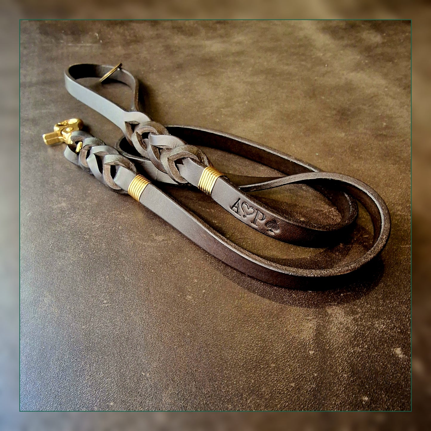 Leather leash for small dogs