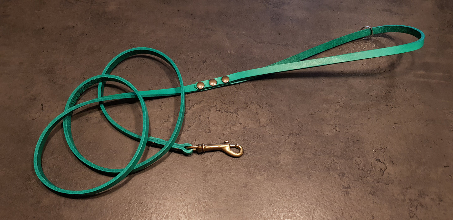 Leather leash for mini size dogs