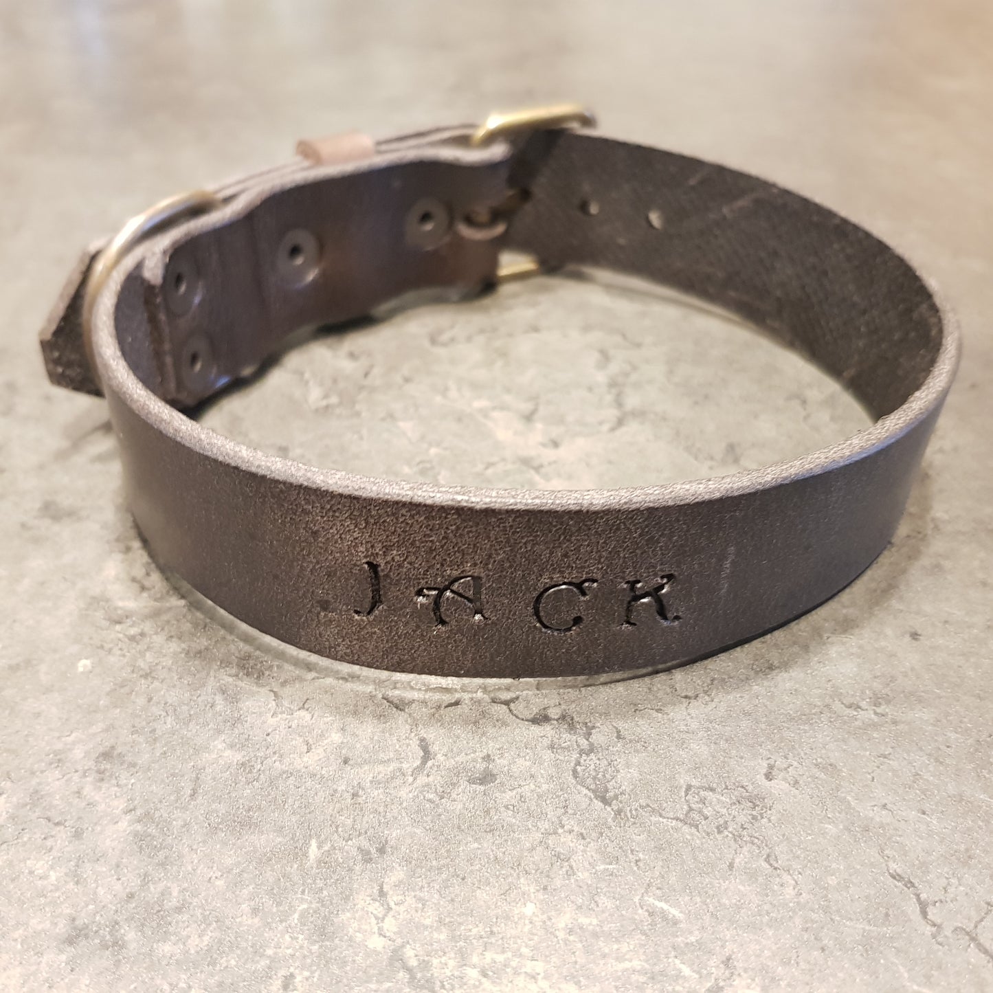 LEPUS collar with engraved name (CUSTOMIZABLE FOR ALL SIZES)