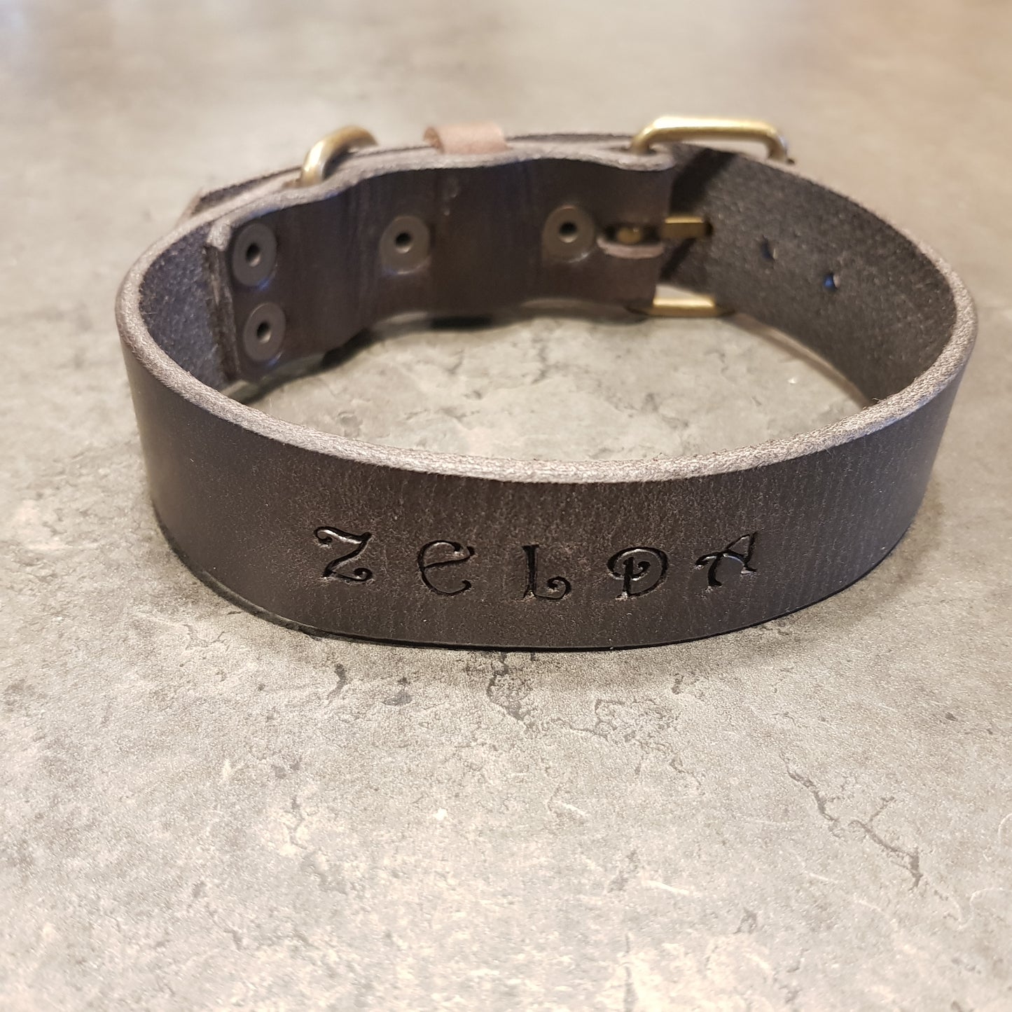 LEPUS collar with engraved name (CUSTOMIZABLE FOR ALL SIZES)