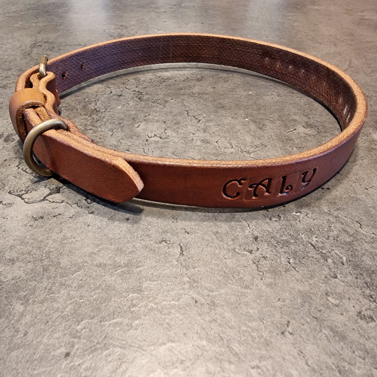 LEPUS collar with engraved name (CUSTOMIZABLE FOR ALL SIZES)