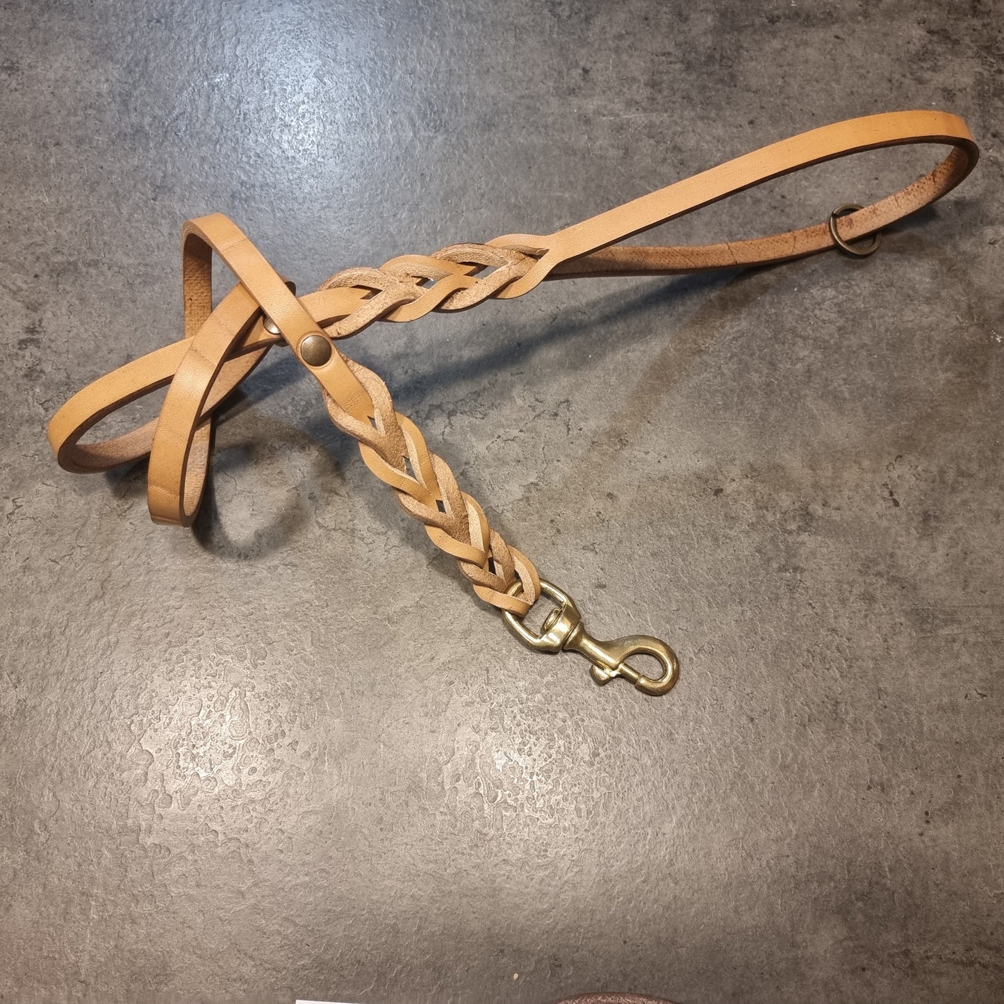 Leather leash for medium sized dogs