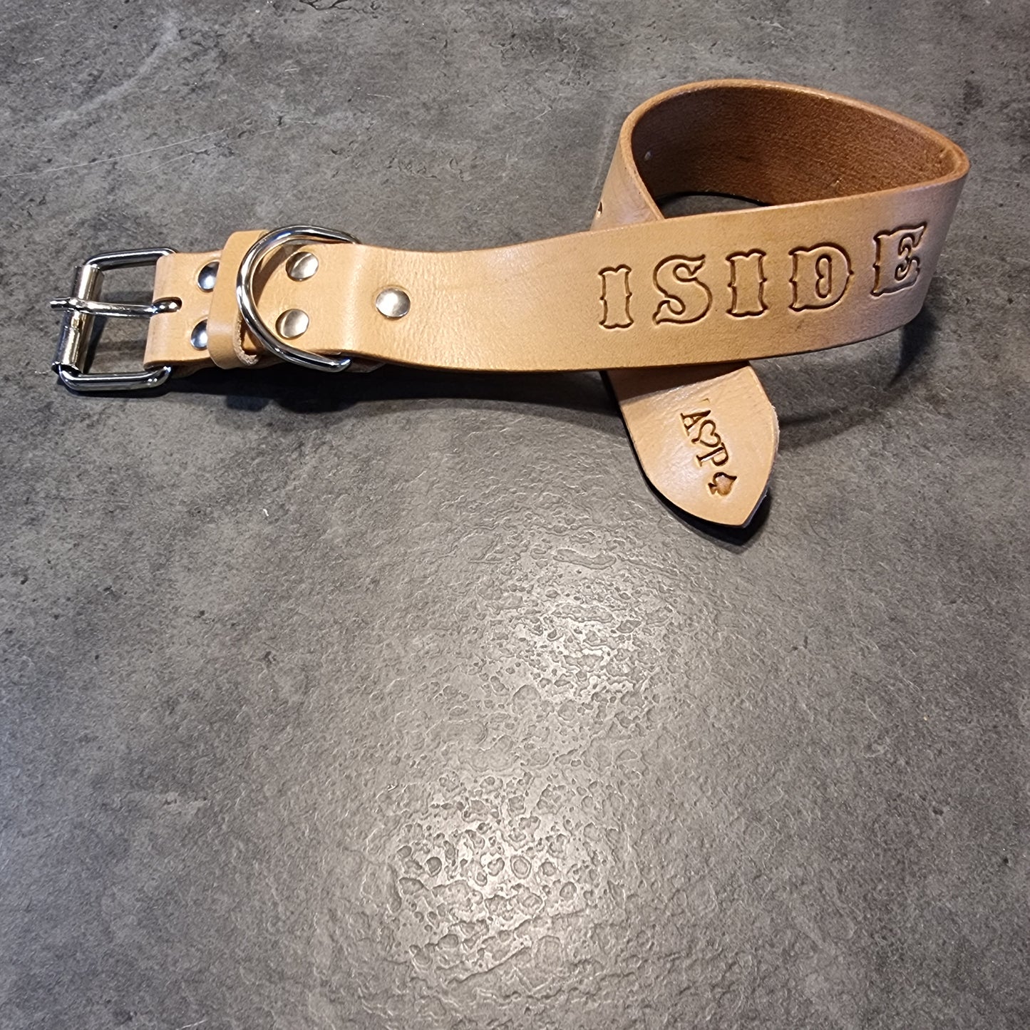 LEPUS collar with engraved name (CUSTOMIZABLE FOR ALL SIZES)